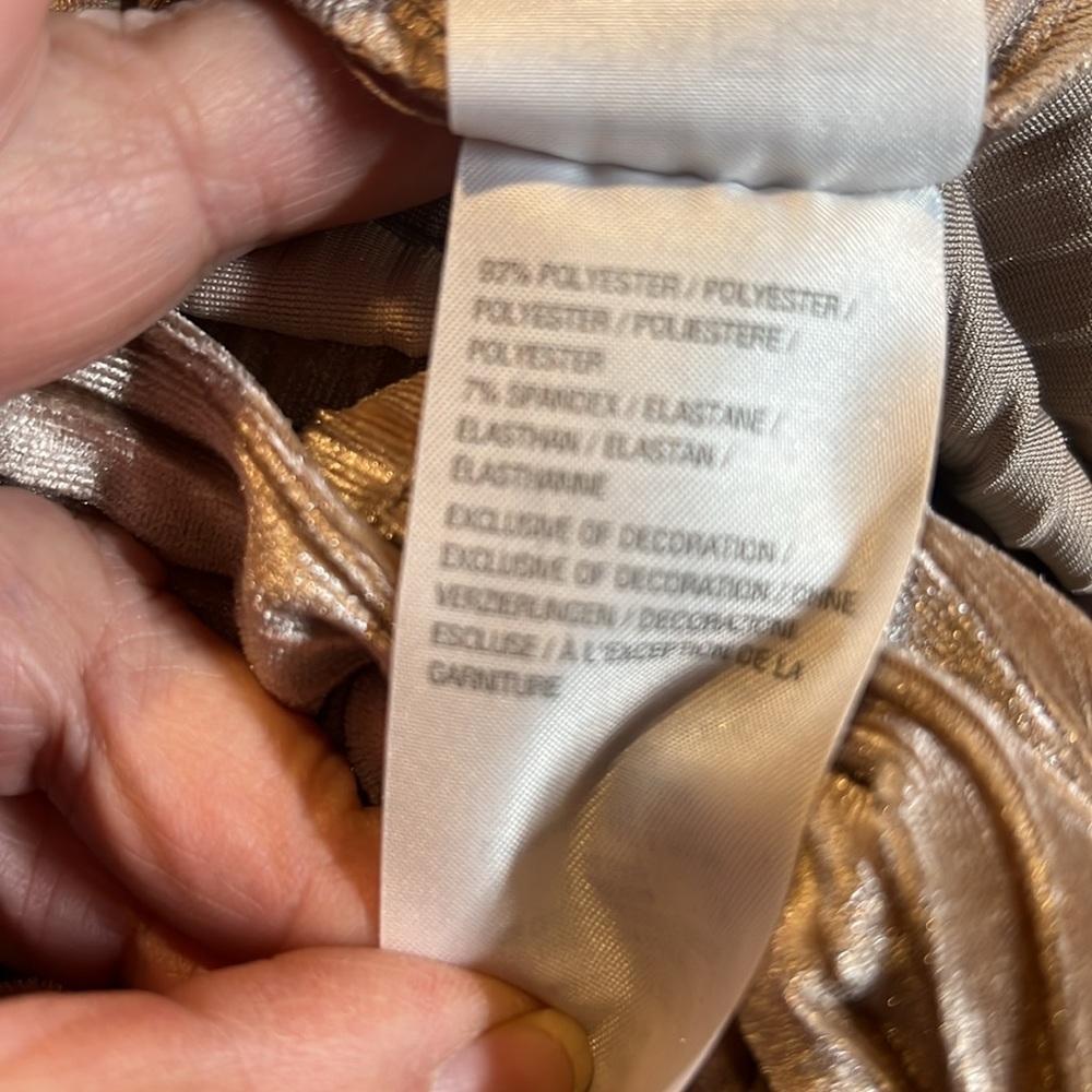 Medium Bob Mackie floor length dress. Bell sleeve. Medium weight.New with tags. - Picture 9 of 9